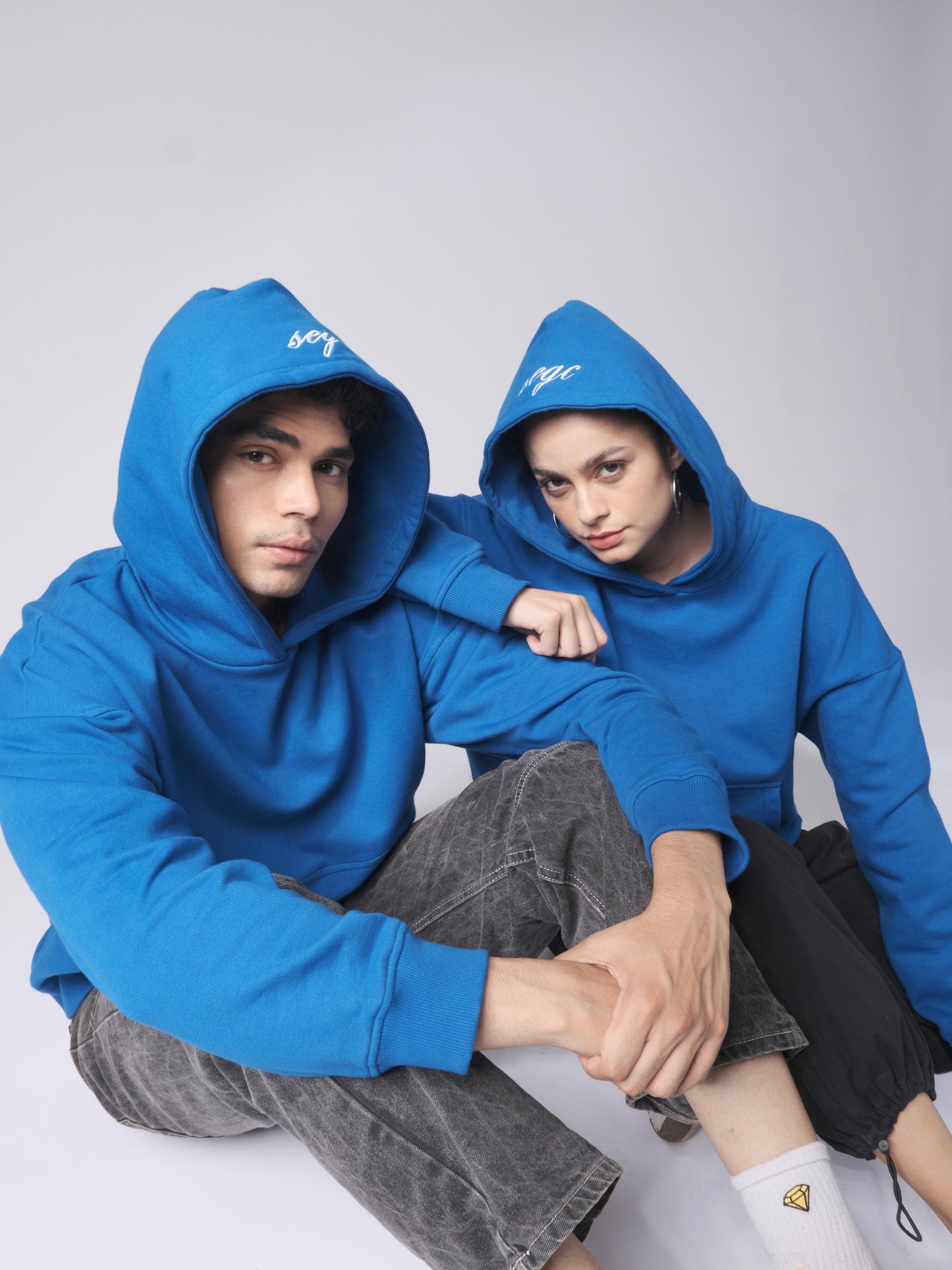 Just blue hoodie